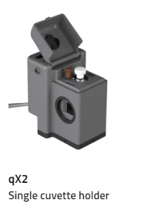 qX2 温控支架，光学支架，吸收光谱用控温支架，风冷帕尔贴控制比色皿支架，带两个光学端口, 测量吸收光谱用，标准温度0°C到110°C,扩展附件可用于-35°C至+-150°C