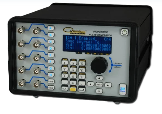 美国 Quantum Composers实验室仪器,脉冲发生器,精密脉冲发生器,9520 系列,用于定时和同步的脉冲发生器,提供多达 8 个独立的数字控制通道