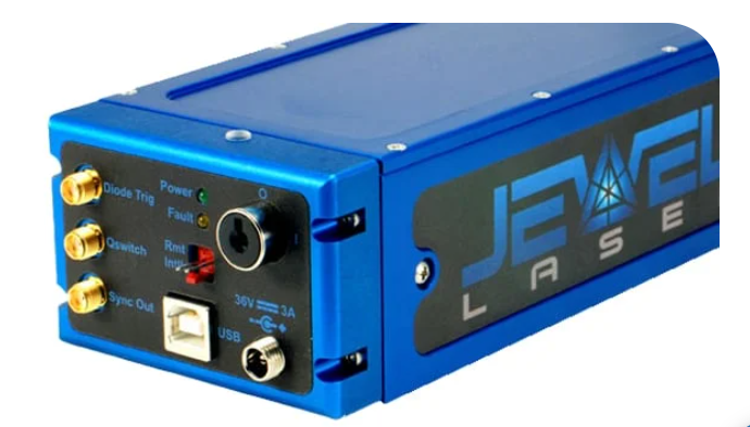 美国Quantum ,Jewel DPSS 激光器,最大能量10mJ @1064nm,脉宽:1064 时为 12.0 ± 2.0 ns