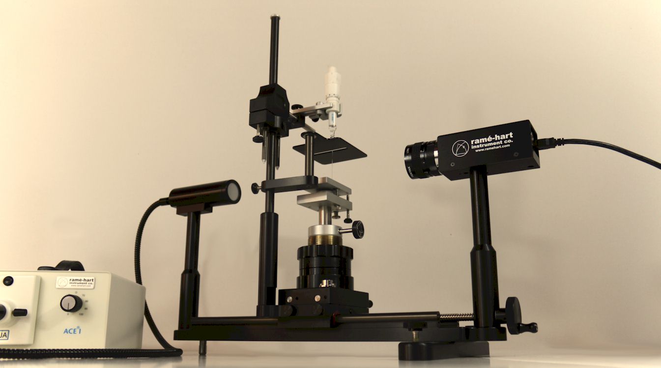 美国raméhart表面张力测量仪 接触角测量仪 用DROPimage-Advanced测量界面张力