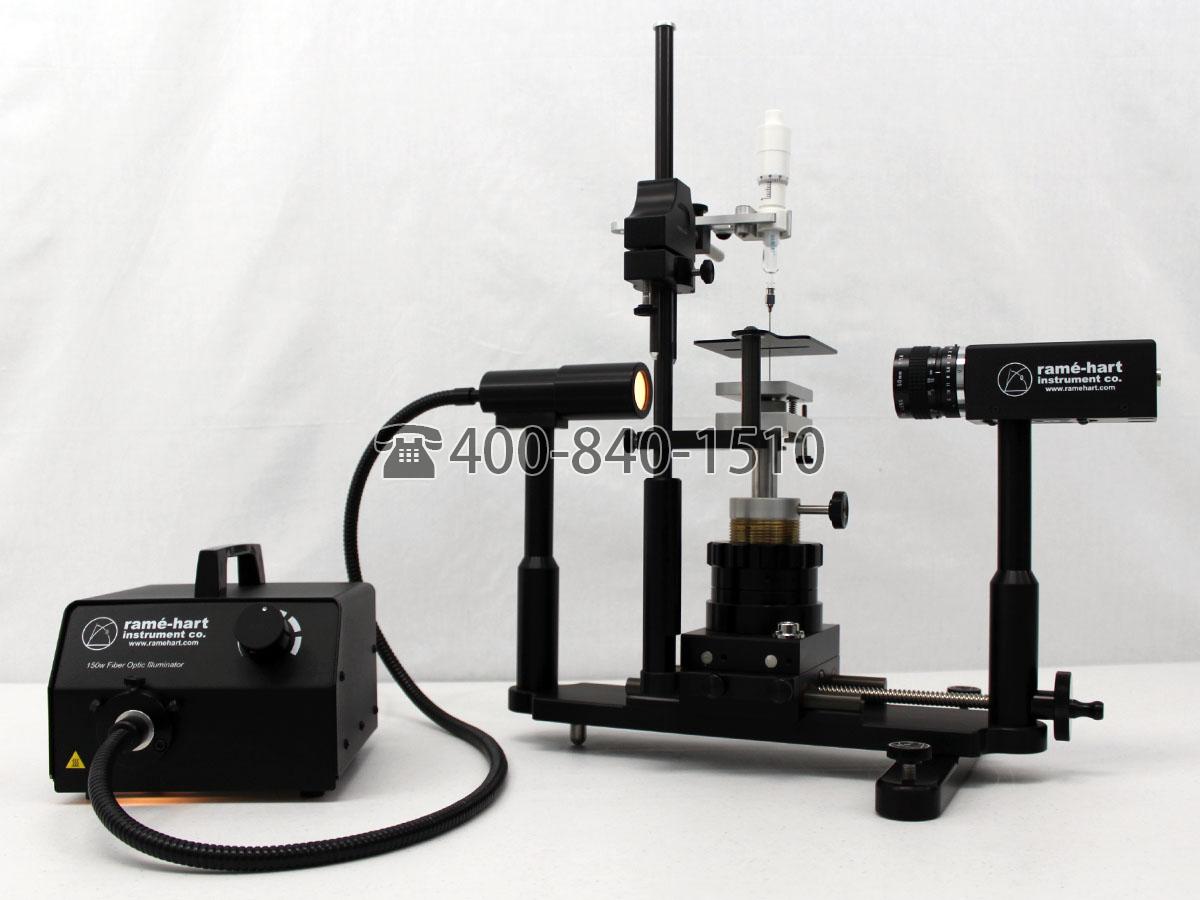 美国ramé-hart ramé-hart250型测角仪/张力计 用于测量接触角，表面能，表面张力，界面张力以及表面膨胀弹性和粘度