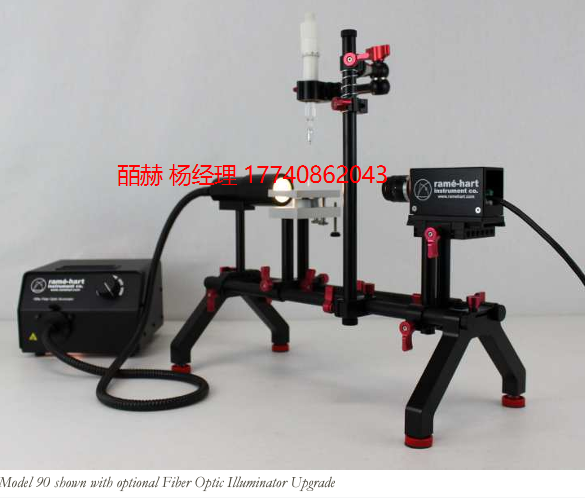 美国 ramé-hart instrument 90 型 CA 版测角仪 表面张力 界面分析 表面能 接触角