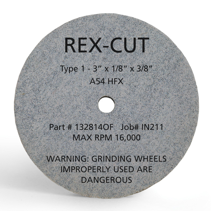 Rex-Cut,T1 去毛刺和表面整理砂轮,管螺纹磨轮