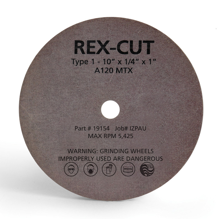 Rex-Cut,T1 去毛刺和表面整理砂轮,棉纤维工作台砂轮