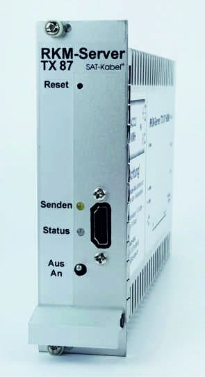 德国SAT-Kabel RKM-Server TX 87 反向通道调制解调器 用于转发器控制，配备调制器