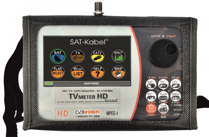 德国SAT-Kabel TVmeter HD-Touch测量设备与频谱分析仪 多功能测量设备和频谱分析仪