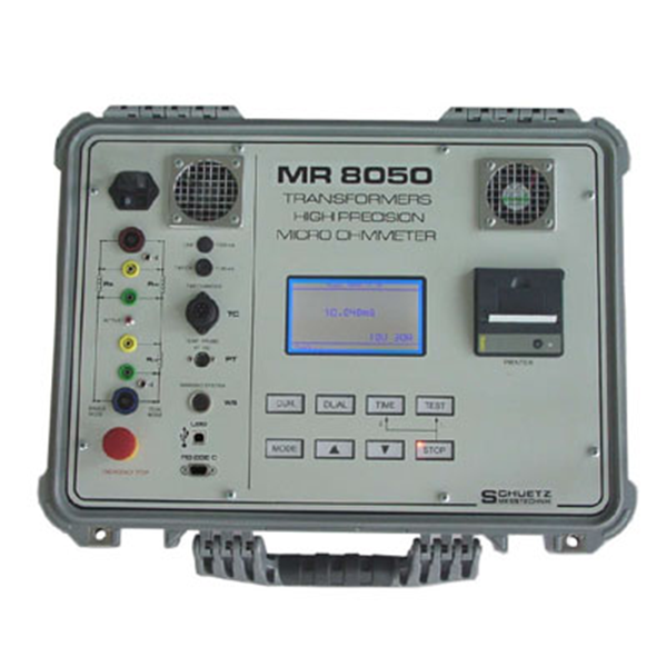 MR 8050 微欧计，绕组电阻计，高电感电阻表，适用于高达800 MVA的高电感测试对象