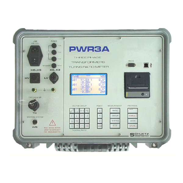 PWR1-3B 比率计，比率表，变压器测量装置，可用于同时测量所有三相电力和配电变压器的变比、相位误差和磁化电流