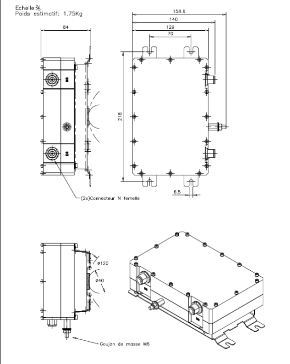 法国SelecomTETRA / TETRAPOL 400 RF-RF微型中继器