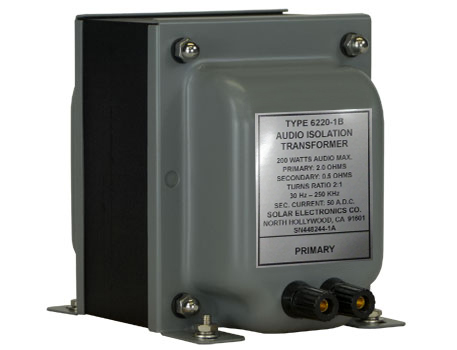 代理SOLAR ELECTRONICS 6220-1B 音频隔离变压器