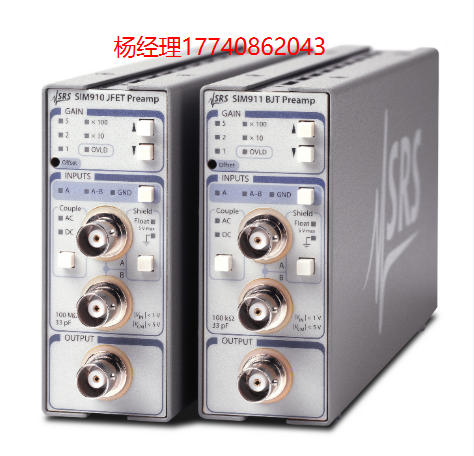 美国 SRS -Stanford Research Systems SIM 系列 — 小型仪表模块 SIM910 SIM911; SIM911 — JFET和BJT 前置放大器