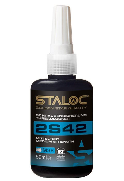 STALOC 厌氧粘合剂 厌氧胶 密封胶 螺纹胶 2S42 螺纹锁固剂，中强度