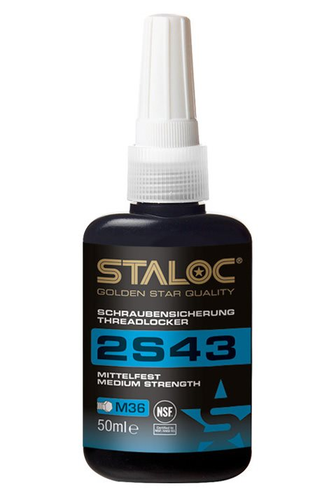 STALOC 厌氧粘合剂 厌氧胶 密封胶 螺纹胶 2S43 螺纹锁固剂，中强度