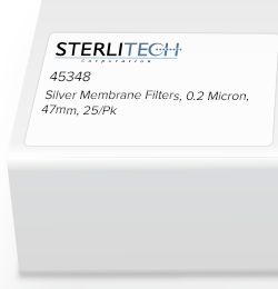 Sterlitech银膜，0.2微米，47mm，25 / Pk，45348