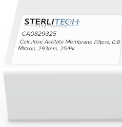 Sterlitech Cellulose Acetate Membranes 醋酸纤维素膜，0.8 微米，293 毫米，25/包