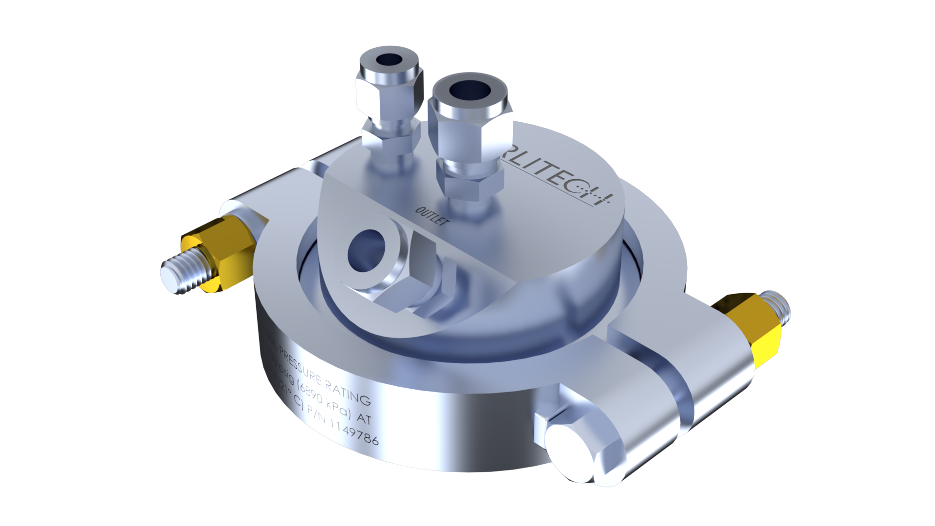 美国 Sterlitech CF047 Circular Cell Assembly, Crossflow, 316 SS 圆形过滤槽 横流膜池