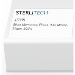 美国 Sterlitech Silver Membranes Sterlitech Silver Membrane, 0.45 Micron, 25mm, 50/Pk 银膜