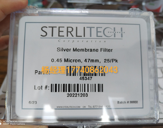 美国 Sterlitech 银膜 Silver Membranes 45328 现货供应