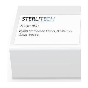 Sterlitech  尼龙膜过滤器，0.1 微米，13 毫米，100 个/包 NY0113100