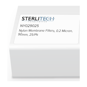 Sterlitech 尼龙膜过滤器， 0.2 微米， 90 毫米， 25/包 NY029025