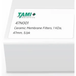 美国 sterlitech TAMI 陶瓷膜,1 Kd,47m, 5/包, 47N001现货