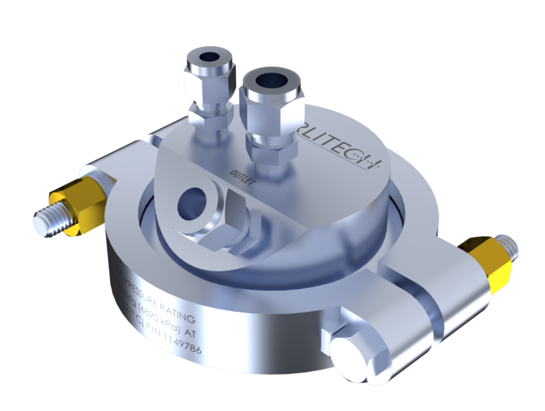 美国 Sterlitech CF047 Circular Cell Assembly, Crossflow, 316 SS 圆形过滤槽 横流膜池