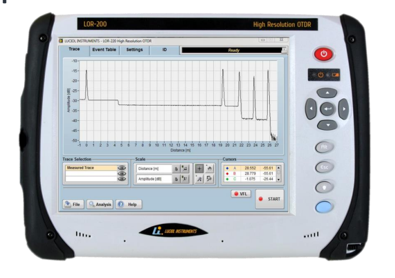 Luciol Instruments S.A Fully Portable OTDR LOR-203/223 便携式光时域反射仪