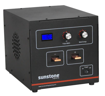 Sunstone CD100SPM电阻焊机，能量范围从0.1WS-100WS, 用于交叉线焊接，热电偶焊接，铜片、铝片、钢片、铜丝、钢丝点焊等