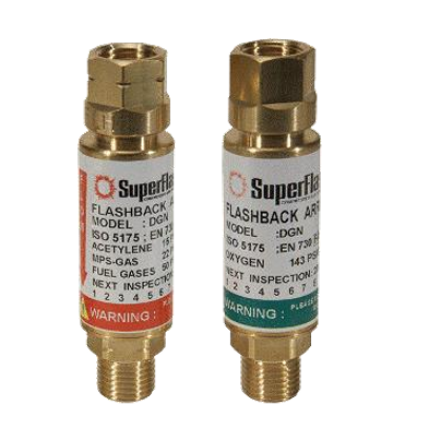 美国SuperFlash, 带快速接头,回火防止器,DGNDK/D4,DGN 用于保护气缸调节器和攻丝点
