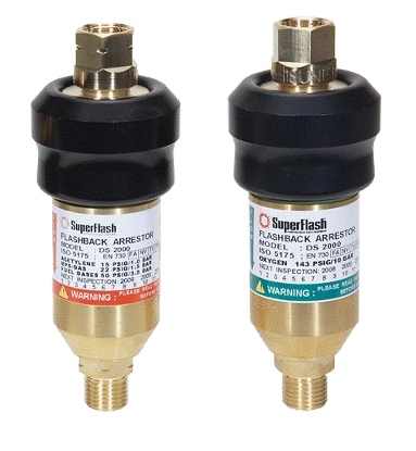 美国SuperFlash, 可复位回火防止器,DS-2000型,用于保护气缸调节器和攻丝点