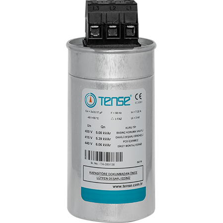 TENSE TTK-0.5 Three-Phase Low Voltage Power Capacitor,TENSE三相低压电力电容器,TENSE电容器