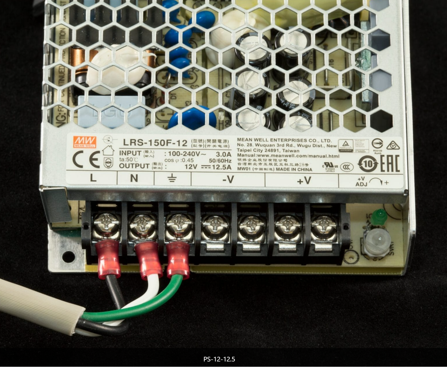 美国TE Technology Power supplies 电源 PS-12-12.5  输入电压85-264 V交流电，47-63 HZ  过载、过压和短路保护