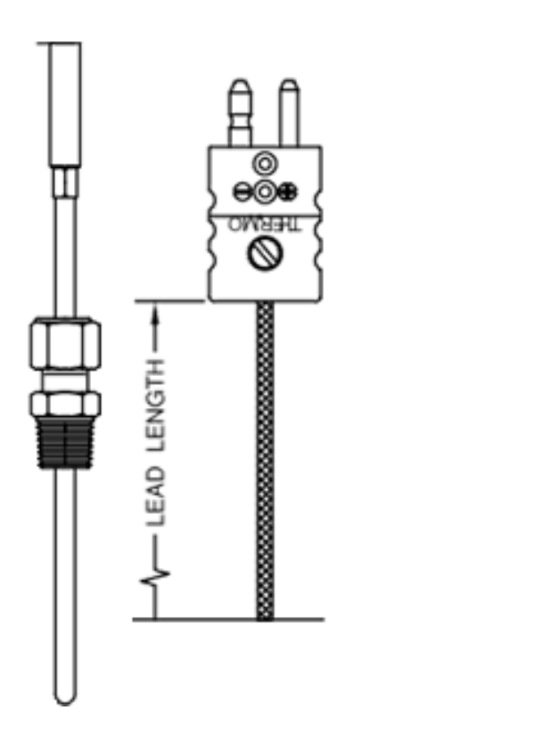 美国 Thermo Electric带玻璃纤维导线的热电偶