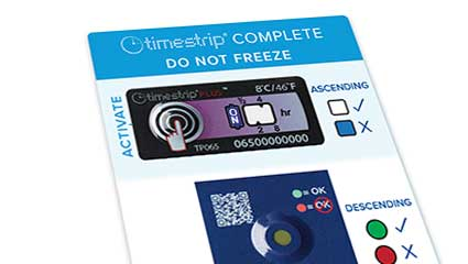 英国Timestrip Complete组合温度指示器标签