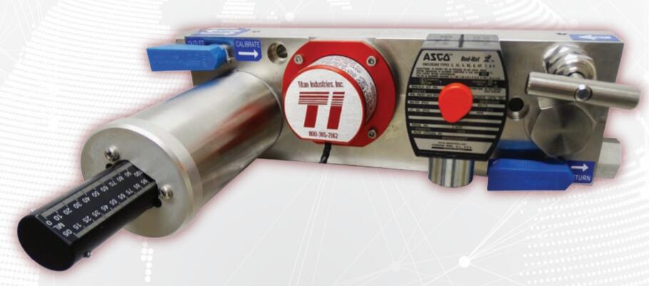 Titan SafTPac添加剂注射系统，安全触摸式注射器