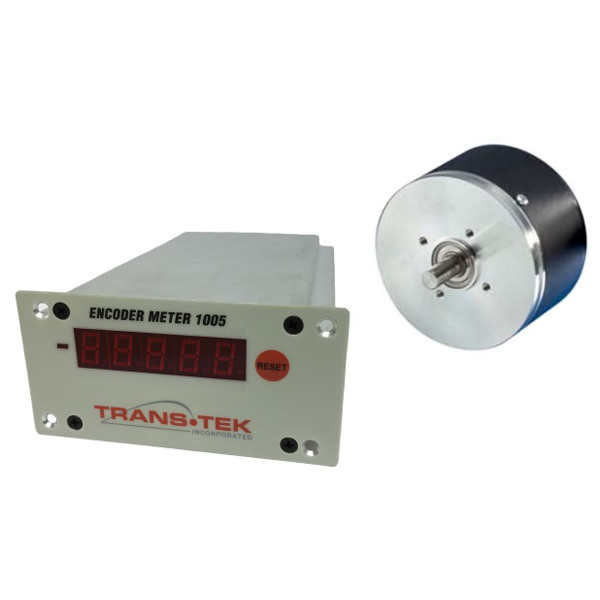 美国TRANS-TEK 607系列角度位移传感器，配1005系列显示系统，可在360°旋转过程中提供轴角位移的精确反馈和读数