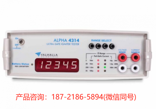 美国VALHALLA SCIENTIFIC Alpha 4314数字引爆器测试仪 便携式数字欧姆计