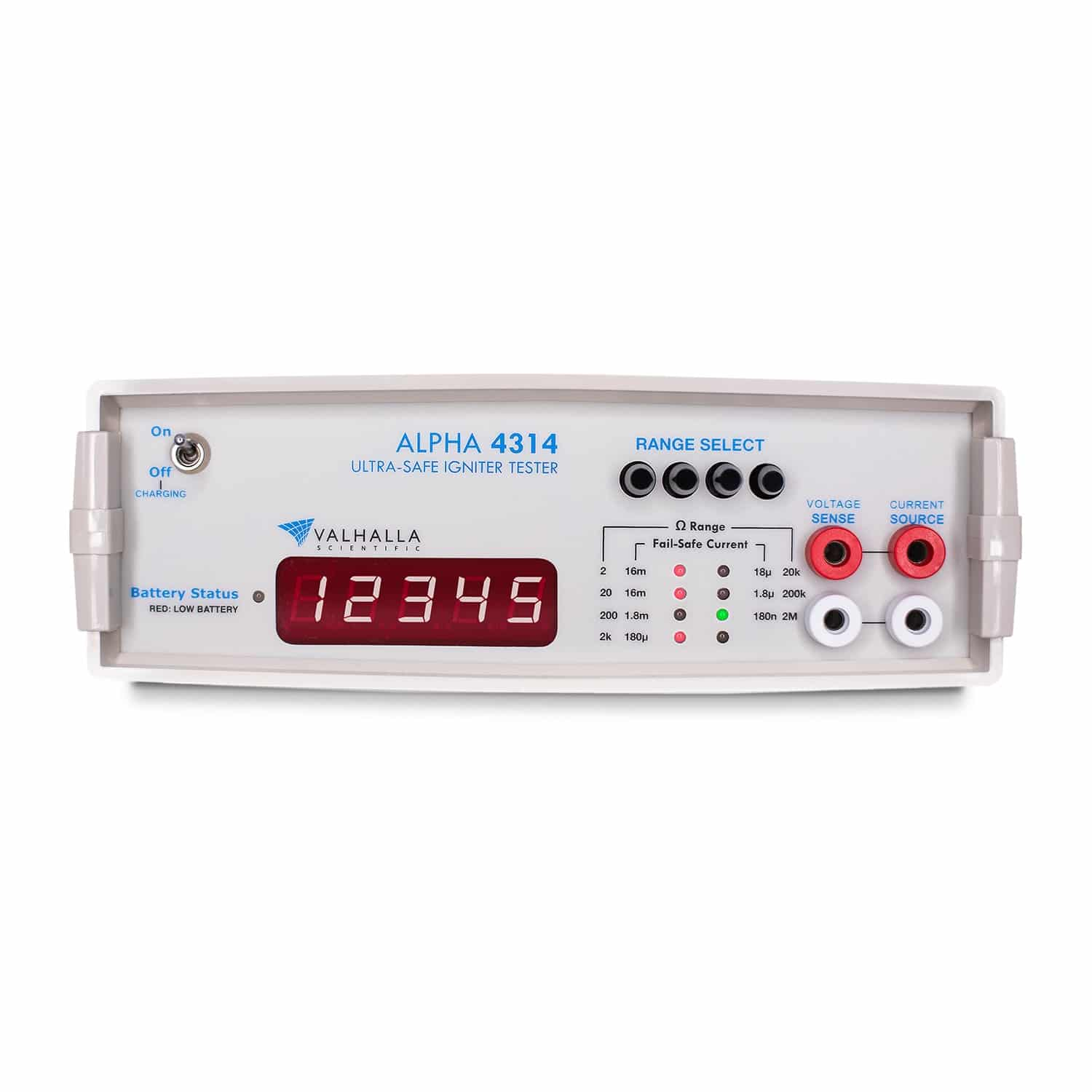 美国 Valhalla Scientific  Alpha 4314 数字点火器测试仪 便携式数字欧姆表 专为爆炸装置（即点火器、雷管）的超安全电阻测试而设计