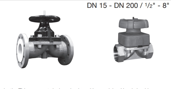 英国Valvetech 985型膜片阀门,手动阀,Valvetech隔膜阀,原装进口阀门DN 15 – 350 mm