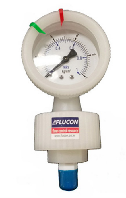 韩国Wooil Flucon-压力传感器 FPG-100 PVDF Teflon Pressure Gauge 聚四氟乙烯压力计