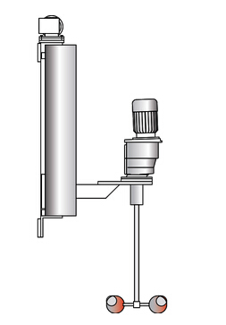 FLOOR/WALL MOUNTED COLUMN AGITATOR: VISCO JET® VJ420WE / VJ420BE搅拌器