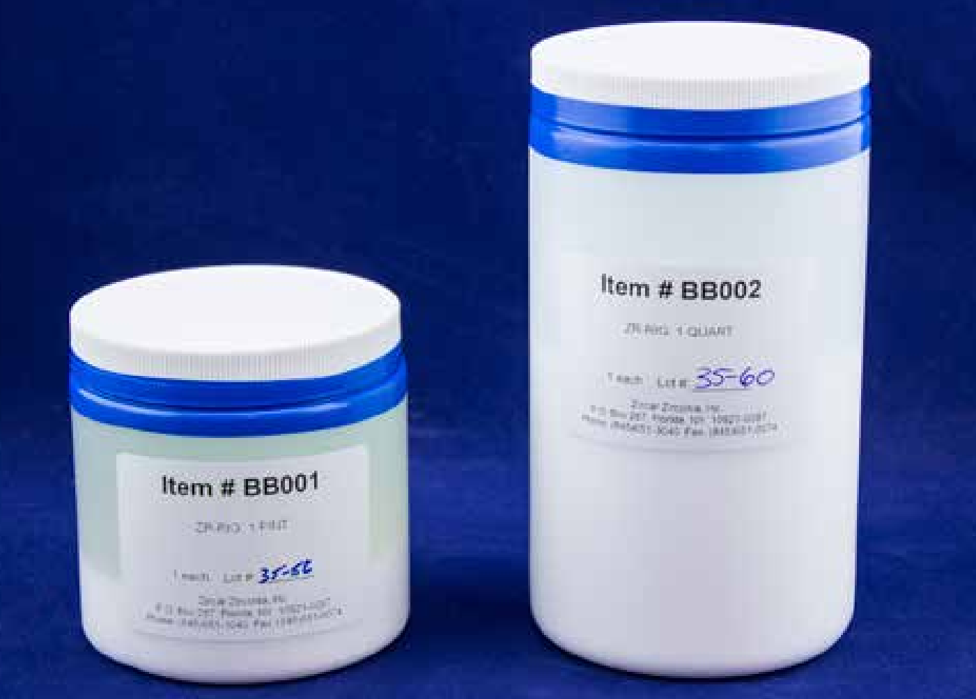 美国Zircar Zirconia-ZR-RIG氧化钇稳定的氧化锆硬化剂 BB001/ BB002
